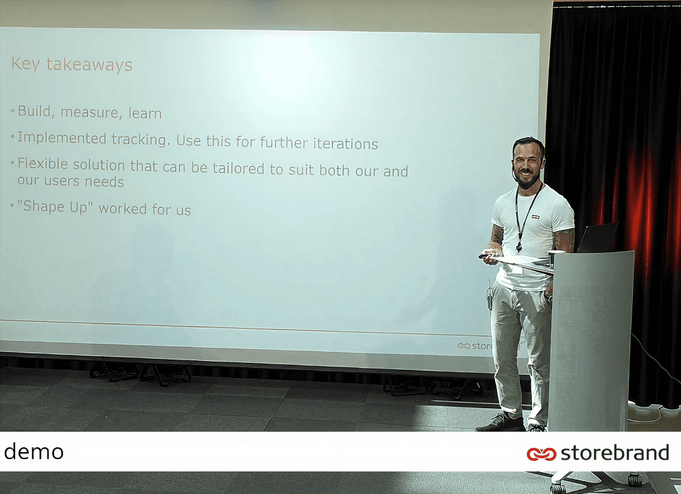 Anders Gram presenting at Digital Demo